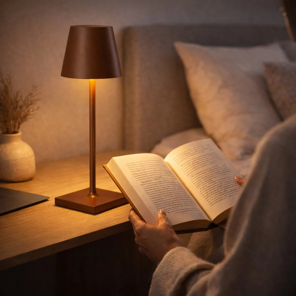 Table Lamp Cordless Touch Control USB Rechargeable 16-Hour Runtime