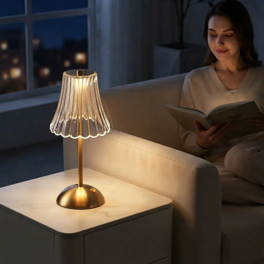 Table Lamp Cordless USB-C Rechargeable Touch Control