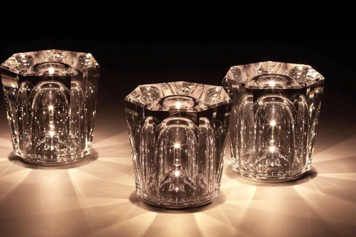 Table Lamp Diamond-Cut USB Rechargeable 12-Hour Runtime