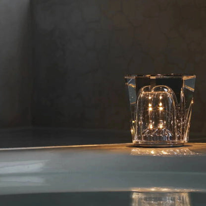 Table Lamp Diamond-Cut USB Rechargeable 12-Hour Runtime