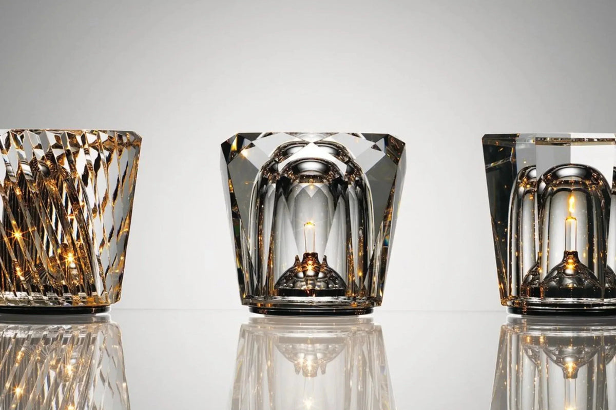 Table Lamp Diamond-Cut USB Rechargeable 12-Hour Runtime