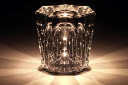 Table Lamp Diamond-Cut USB Rechargeable 12-Hour Runtime