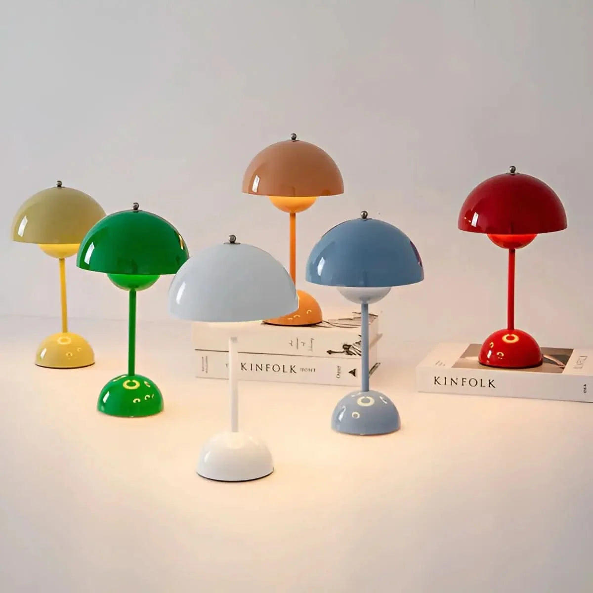 Table Lamp Dome Shade Focused Downward Light E27 Compatible