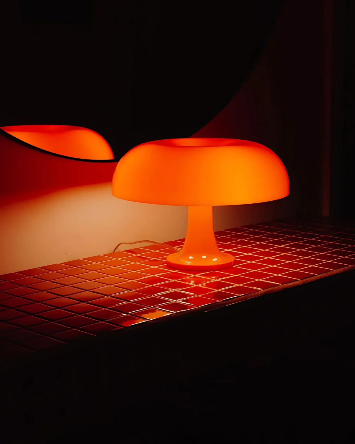 Table Lamp Dome Warm LED Compact Footprint