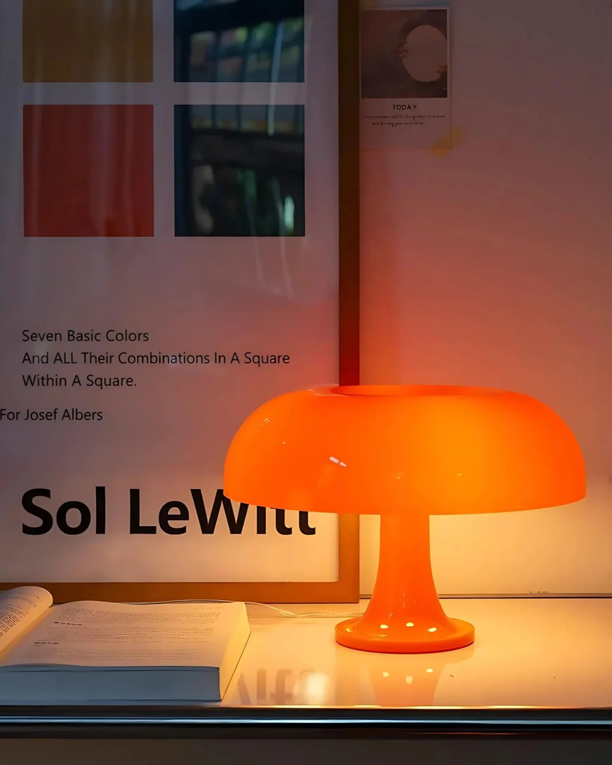 Table Lamp Dome Warm LED Compact Footprint