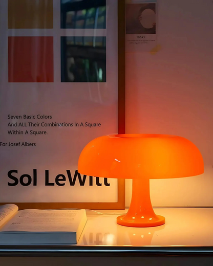 Table Lamp Dome Warm LED Compact Footprint