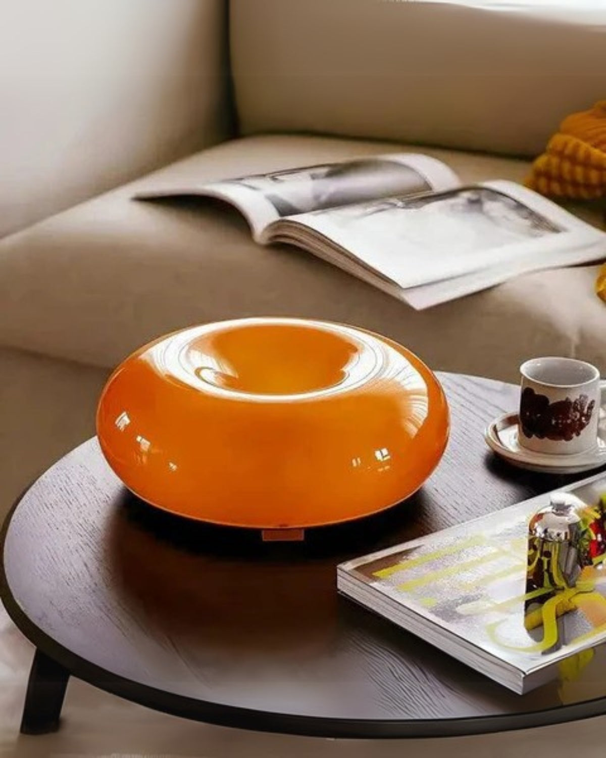 Table Lamp Donut Shape Soft Diffuse LED Energy-Saving