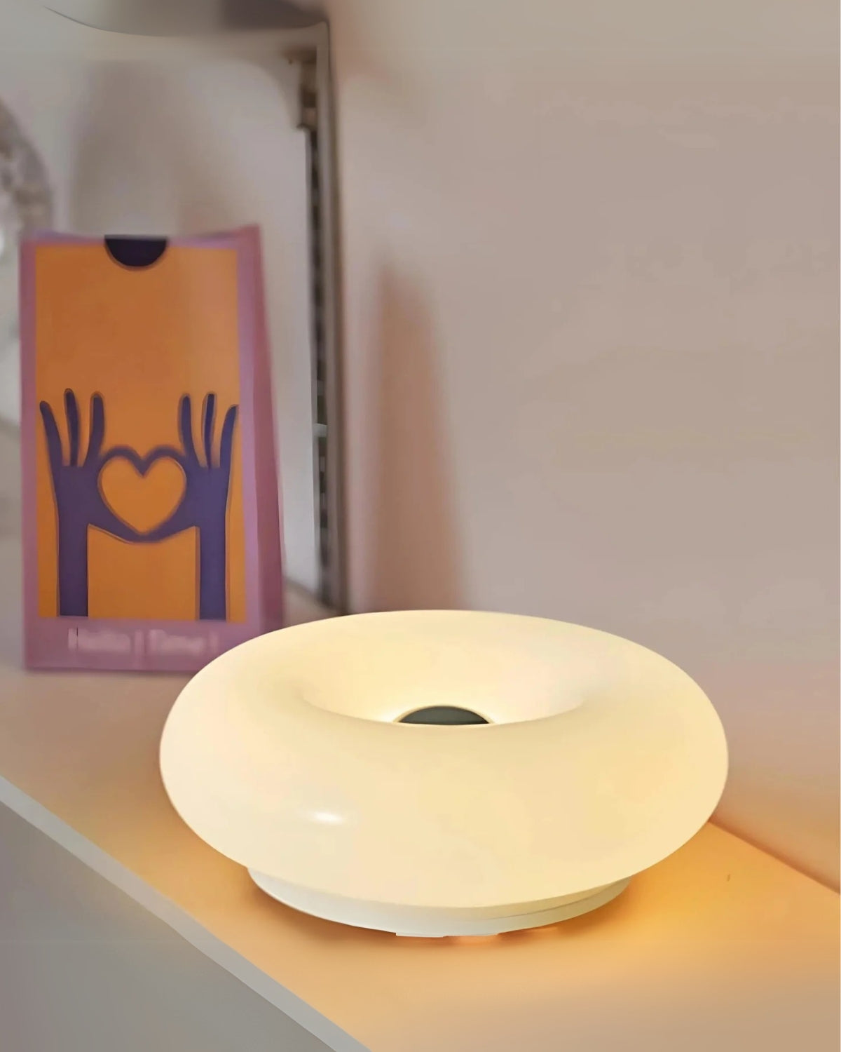 Table Lamp Donut Shape Soft Diffuse LED Energy-Saving