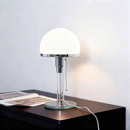 Table Lamp Frosted Glass Shade Three-Color Light