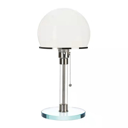 Table Lamp Frosted Glass Shade Three-Color Light