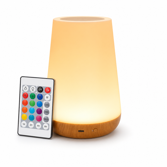 Table Lamp Full-Surface Touch & Remote Control 13-Color USB Rechargeable