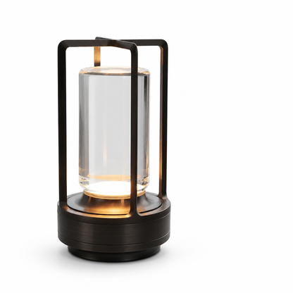 Table Lamp Hand-Cut Crystal Rechargeable Touch Dimmer