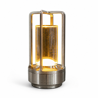 Table Lamp Hand-Cut Crystal Rechargeable Touch Dimmer