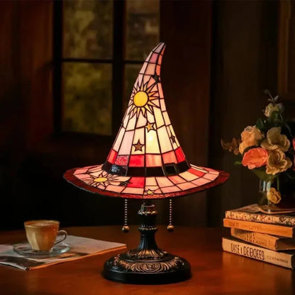 Table Lamp Handmade Stained Glass USB-Powered