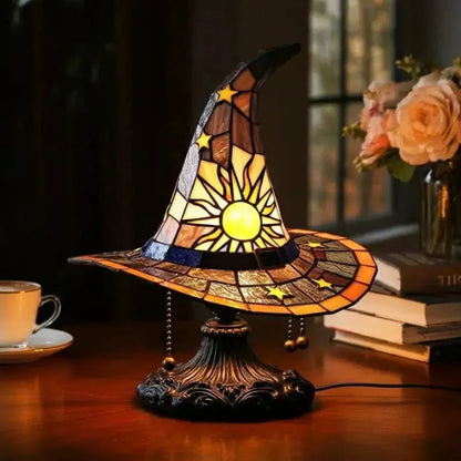 Table Lamp Handmade Stained Glass USB-Powered
