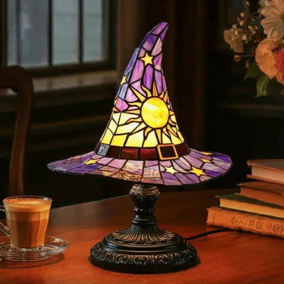 Table Lamp Handmade Stained Glass USB-Powered