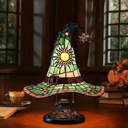 Table Lamp Handmade Stained Glass USB-Powered