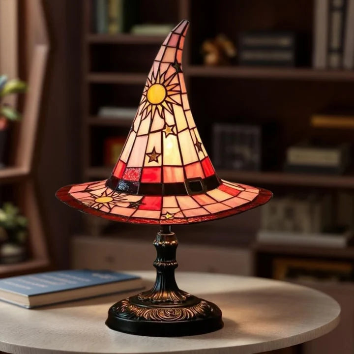 Table Lamp Handmade Stained Glass USB-Powered
