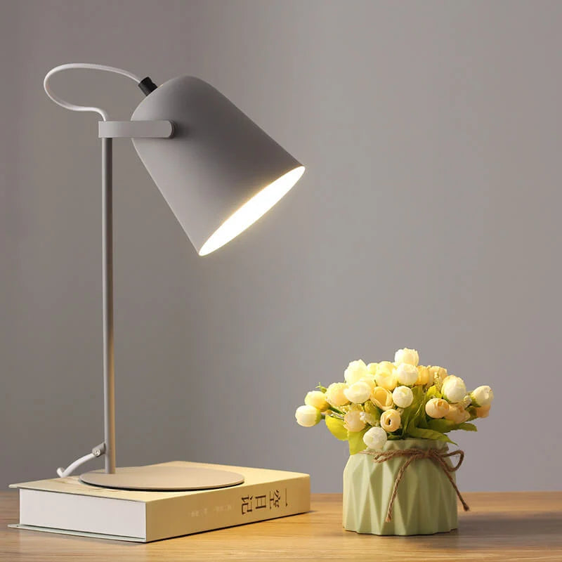 Table Lamp Iron Bucket Design E27 Socket