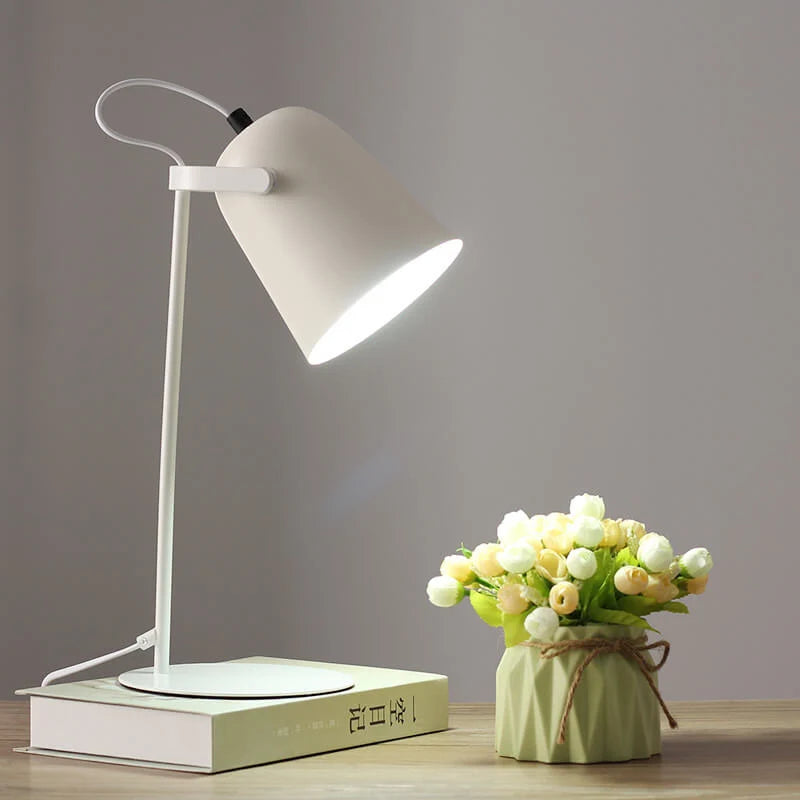 Table Lamp Iron Bucket Design E27 Socket