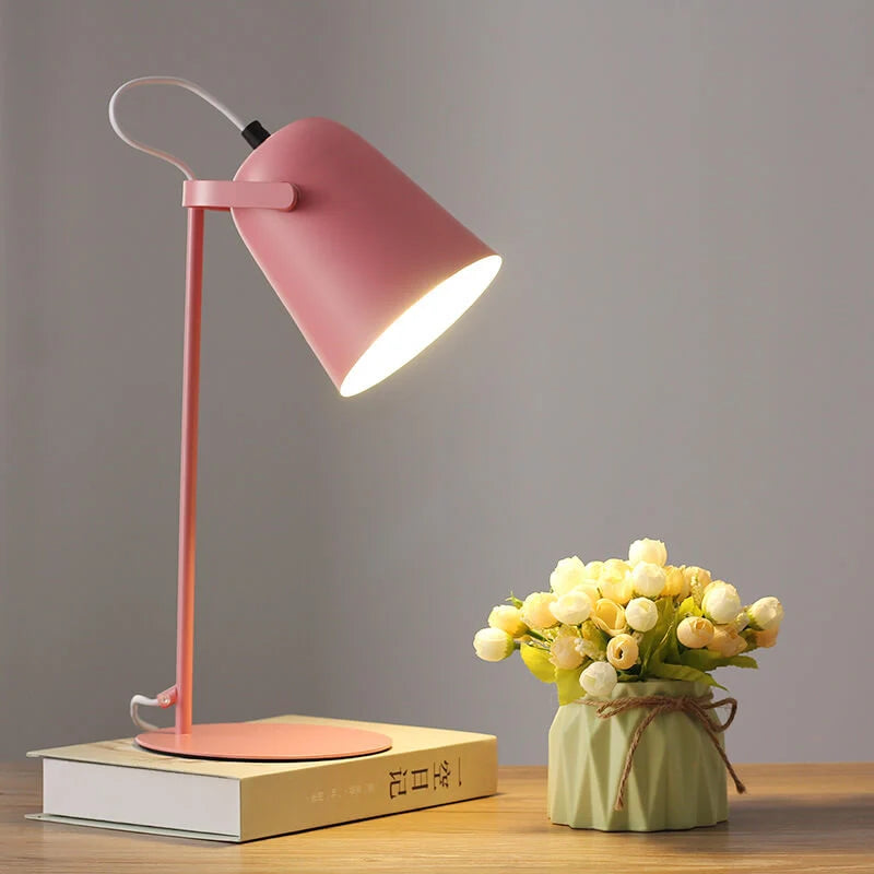 Table Lamp Iron Bucket Design E27 Socket