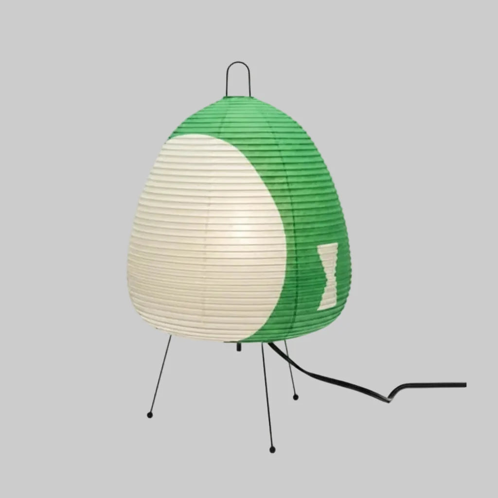 Table Lamp Rice Paper Shade Warm Ambient Light 15.75 Inch