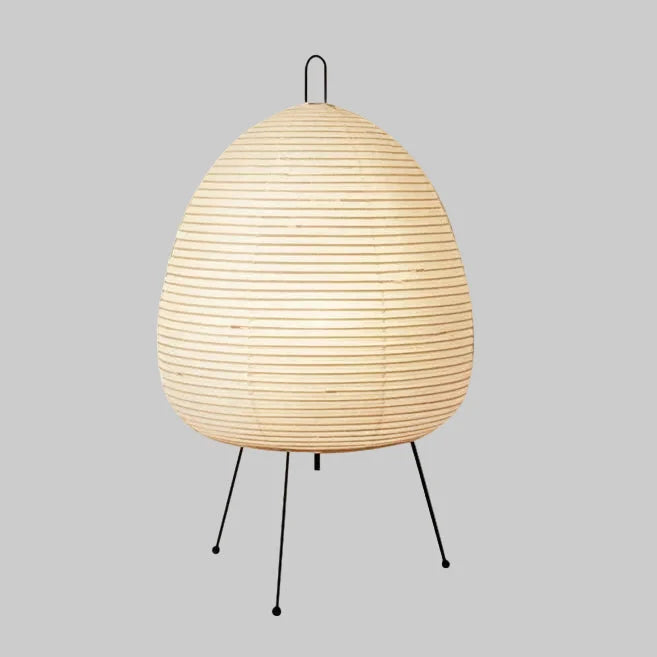 Table Lamp Rice Paper Shade Warm Ambient Light 15.75 Inch