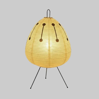 Table Lamp Rice Paper Shade Warm Ambient Light 15.75 Inch