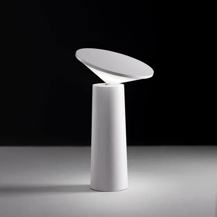 Table Lamp Rotating Shade Rechargeable Adjustable Brightness