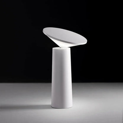 Table Lamp Rotating Shade Rechargeable Adjustable Brightness
