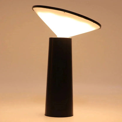 Table Lamp Rotating Shade Rechargeable Adjustable Brightness