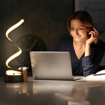 Table Lamp Sculptural Spiral Dimmable LED & Touch Control
