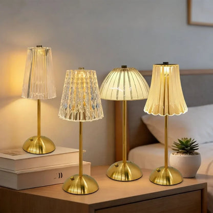 Table Lamp Touch Dimmer 3-Mode USB Rechargeable