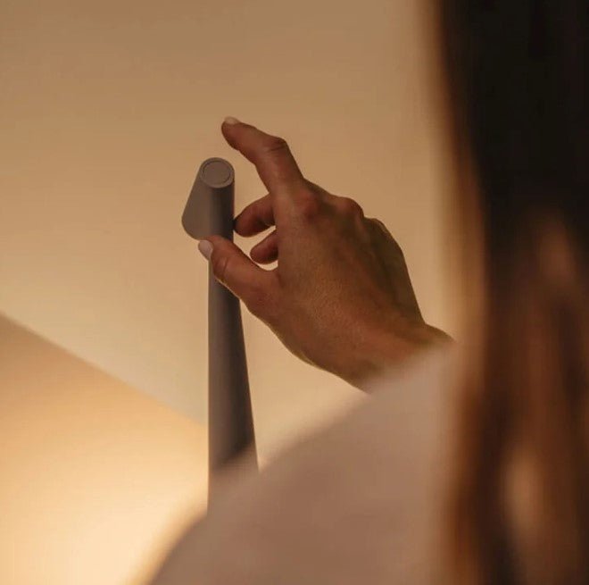 Table Lamp Wireless Rechargeable LED Metal & Glass