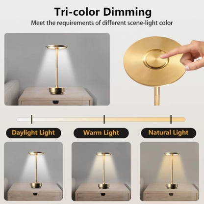 Table Lamp Wireless Rechargeable Touch Dimmer