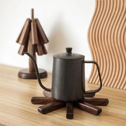 Table Mat Black Walnut Heat-Resistant Stackable