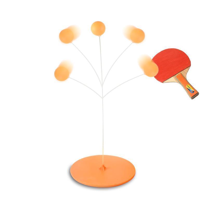 Table Tennis Training Set Flexible Spring Arm Walnut Paddles