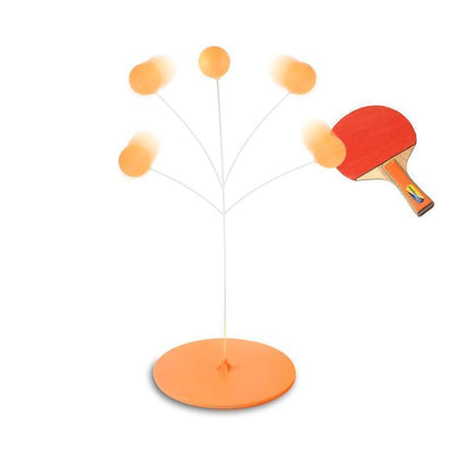Table Tennis Training Set Flexible Spring Arm Walnut Paddles