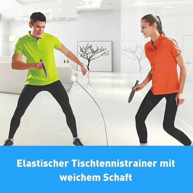 Table Tennis Training Set Flexible Spring Arm Walnut Paddles