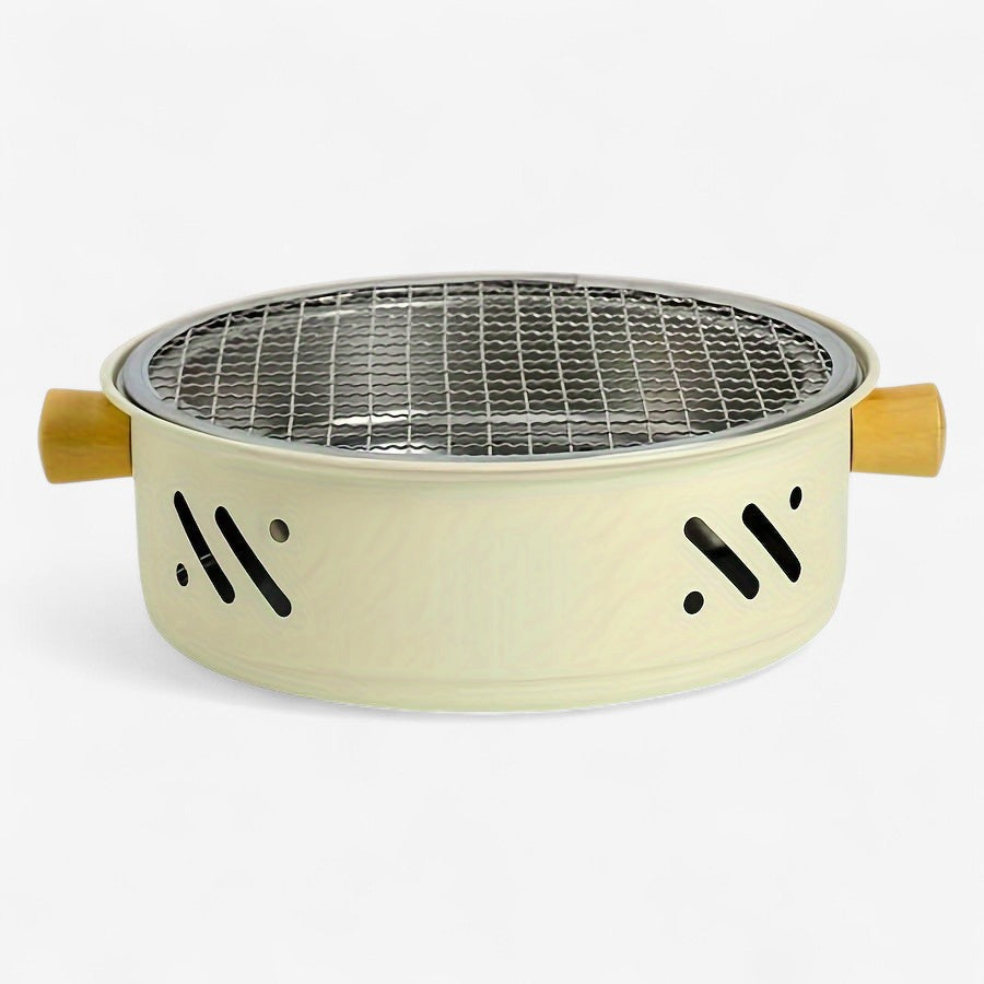 Tabletop Charcoal Grill Compact Stainless Steel Grate