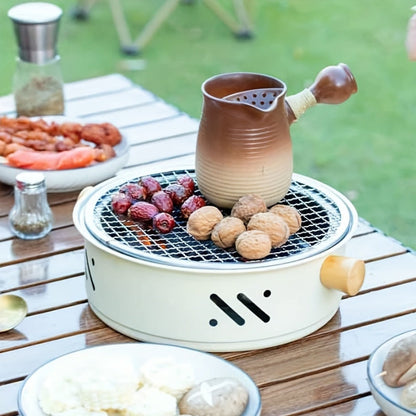 Tabletop Charcoal Grill Compact Stainless Steel Grate