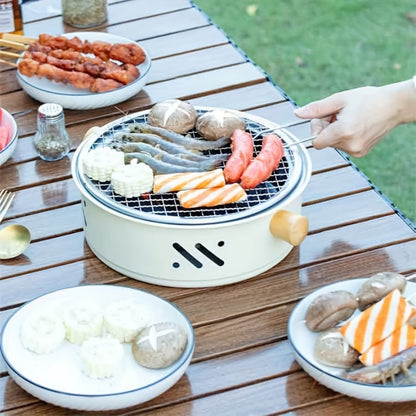 Tabletop Charcoal Grill Compact Stainless Steel Grate
