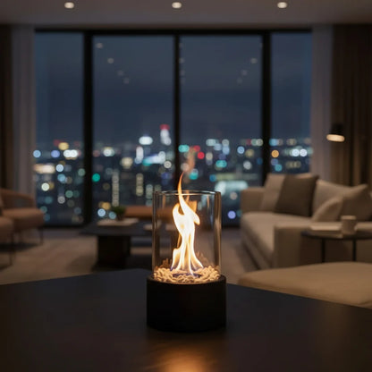 Tabletop Fireplace Bioethanol Smokeless Portable Indoor & Outdoor Use