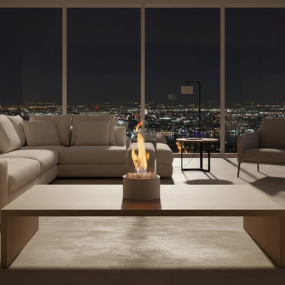 Tabletop Fireplace Bioethanol Smokeless Portable Indoor & Outdoor Use