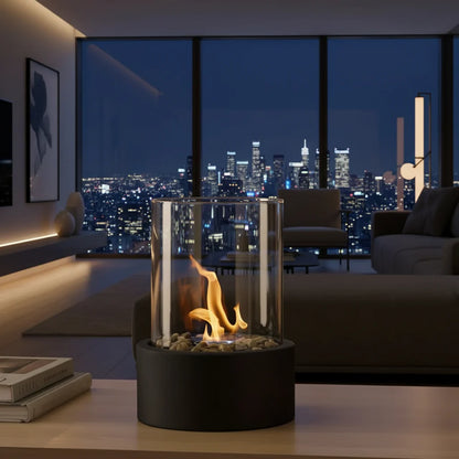 Tabletop Fireplace Bioethanol Smokeless Portable Indoor & Outdoor Use