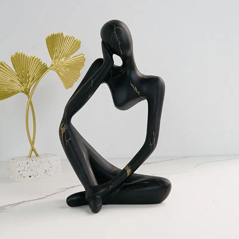 Tabletop Sculpture Minimalist Resin Compact