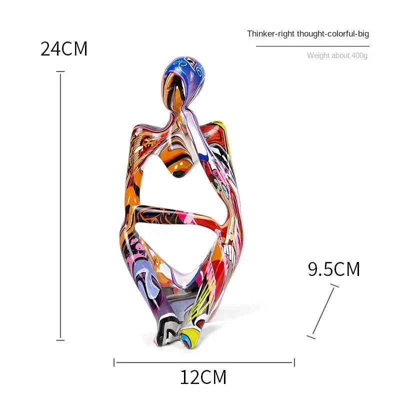 Tabletop Sculpture Minimalist Resin Compact