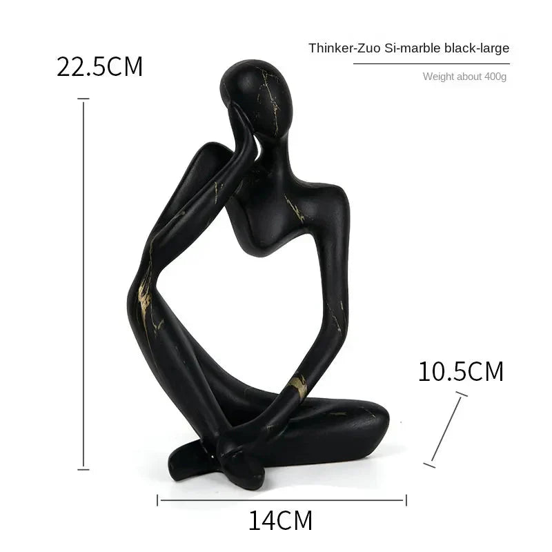 Tabletop Sculpture Minimalist Resin Compact