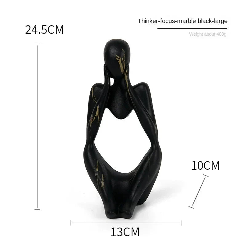 Tabletop Sculpture Minimalist Resin Compact