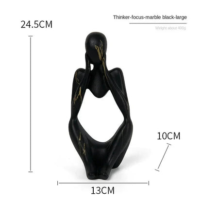 Tabletop Sculpture Minimalist Resin Compact